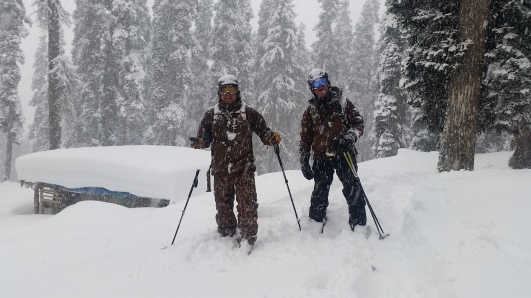 Himalaya cable car serviced backcountry skiing